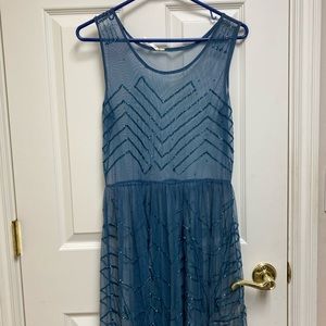 Free People Blue/Teal Shear Cover Up